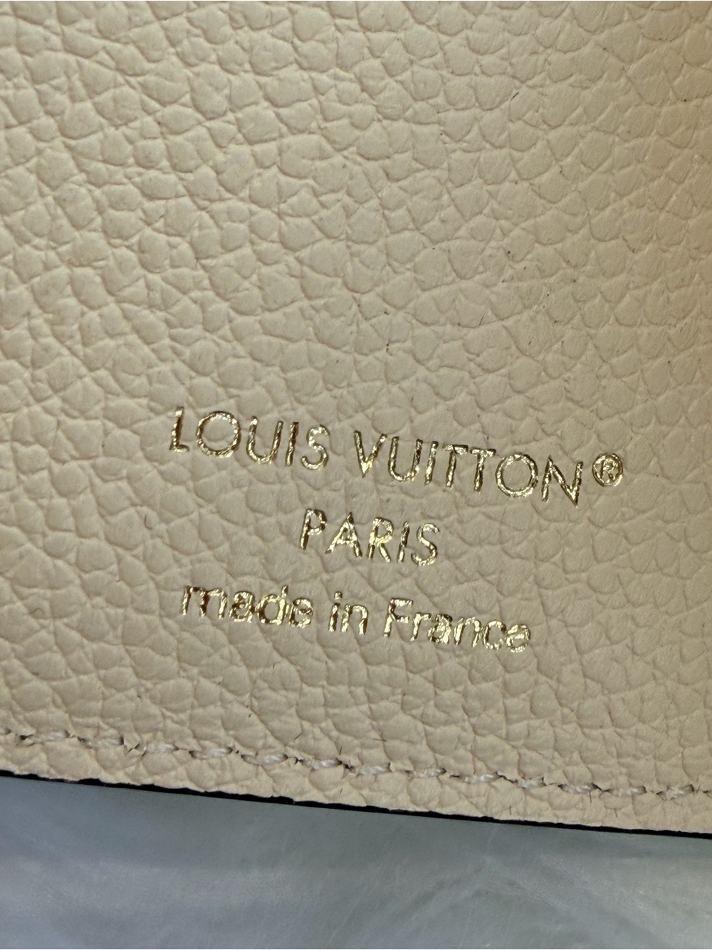 Louis Vuitton Beige Embossed Leather Small Envelope Wallet - Picture 7 of 10